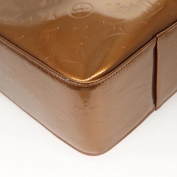 LOUIS VUITTON Monogram Vernis Columbus Tote Bag Bronze M91134 LV Auth BA3836 - Picture 5 of 16